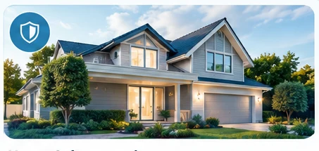 Residential home representing home cybersecurity